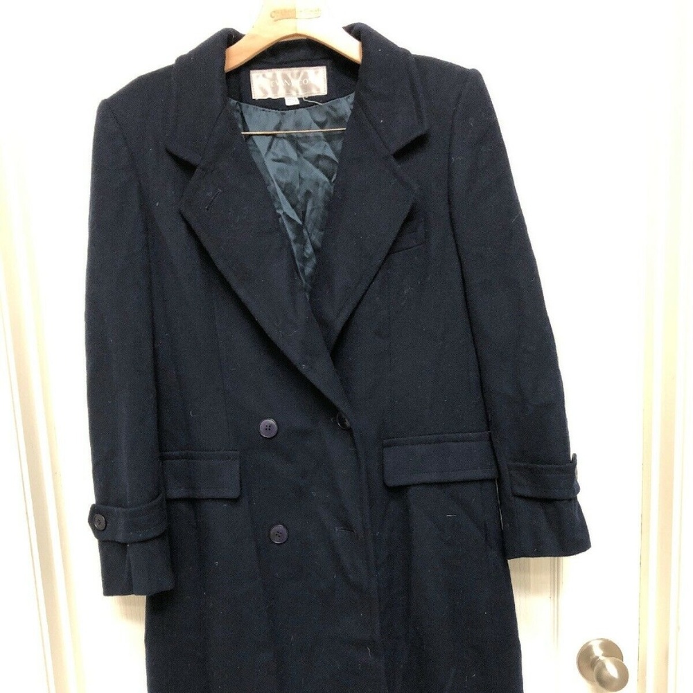 VTG Women's Evan Picone Dark Navy Blue 100% Wool C